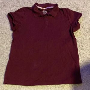 I have not worn this since high school. Color: maroon. L/G (14.5/16.5) plus.